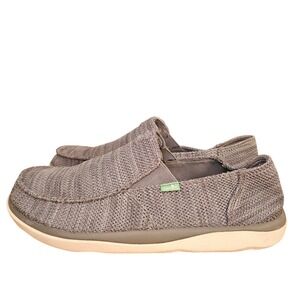 Sanuk® Sidewalk Surfers® Mesh Slip On Shoes Men Size 12 Grey Casual Comfort Dad